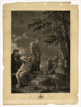 Democritus and Protagoras, 1778, William Pether (English, 1738-1821), after Salvator Rosa (Italian,