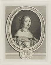 Anne of Austria, Queen of France, 1660, Robert Nanteuil (French, 1623-1678), after Pierre Mignard I