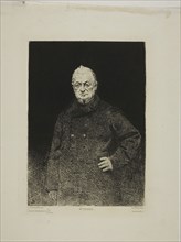 Monsieur Thiers, 1877, Léon Bonnat, French, 1833-1922, France, Etching with drypoint on cream laid