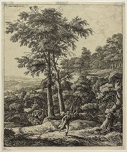 Apollo and Daphne, n.d., Anthoni Waterlo, Dutch, 1609-1690, Holland, Etching on paper, 290 x 243 mm