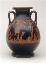 Pelike (Storage Jar), about 510/500 BC, Greek, Athens, Greece, terracotta, decorated in the