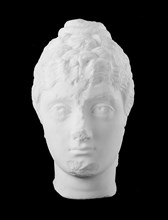 Portrait Head of a Woman, about 140 AD, Roman, Rome, marble, 35.6 × 16.5 × 22.2 cm (14 × 6 1/2 × 8