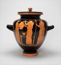 Stamnos (Mixing Jar), about 450 BC, Attributed to the Chicago Painter, Greek, Athens, Athens,