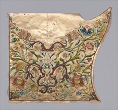 Panel (formerly Cover from a Sedan Chair), c. 1720, France, silk compound weave, brocaded, 77.5 ×