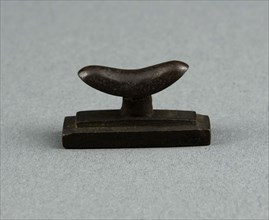 Amulet of a Headrest, Third Intermediate Period, Dynasty 21–25 (1070–656 BC), Egyptian, Egypt,