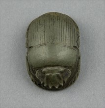 Heart Scarab, Third Intermediate–Late Period, Dynasty 21–26 (about 1069–664 BC), Egyptian, Egypt,