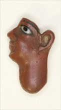 Inlay Depicting the Face of a King, Late Period–Ptolemaic Period (about 7th–1st century BC),