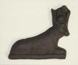 Amulet of a Reclining Cow, Third Intermediate Period, Dynasty 21–25 (1070–656 BC), Egyptian, Egypt,
