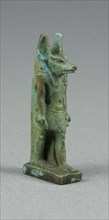 Amulet of the God Anubis, Third Intermediate Period, Dynasty 21–25 (1070–656 BC), Egyptian, Egypt,