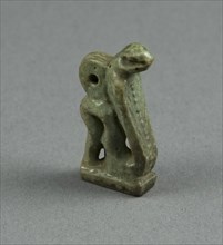 Amulet of a Uraeus (Cobra), Late Period, Dynasty 26–31 (662–332 BC), Egyptian, Egypt, Faience, 0.6