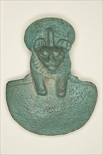 Pectoral Amulet of the Goddess Bastet, Third Intermediate Period, Dynasty 21–25 (1070–656 BC),