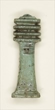 Amulet of a Djed Pillar, Third Intermediate Period–Ptolemaic Period (11th–7th centuries BC),