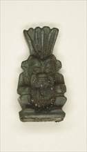 Amulet of the God Bes, Third Intermediate Period, Dynasty 21–25 (1070–656 BC), Egyptian, Egypt,