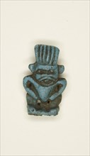 Amulet of the God Bes, Third Intermediate Period, Dynasty 21–25 (1070–656 BC), Egyptian, Egypt,