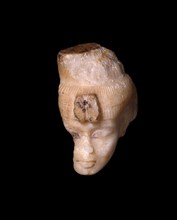 Head From a Shabti (Funerary Figurine) of Queen Tiye, New Kingdom, Dynasty 18, Reign of Akhenaten
