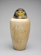 Canopic Jar of the Overseer of the Builders of Amun, Amenhotep, New Kingdom, Dynasty 18, reign of