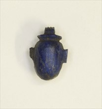 Amulet of a Heart, Third Intermediate Period, Dynasty 21–25 (1070–656 BC), Egyptian, Egypt, Lapis