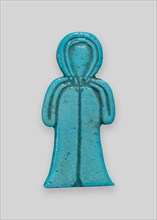 Amulet of Tyet (Isis Knot), Late Period, Dynasty 26 (664–525 BC), Egyptian, Egypt, Faience, 4 × 2 ×