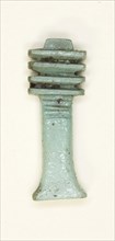 Amulet of a Djed Pillar, Third Intermediate Period–Ptolemaic Period (about 1069–30 BC), Egyptian,
