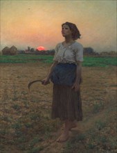 The Song of the Lark, 1884, Jules Adolphe Breton, French, 1827-1906, France, Oil on canvas, 43 1/2