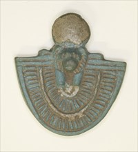 Pectoral Amulet of the Goddess Bastet, Late Period, Dynasty 26–30 (664–343 BC), Egyptian, Egypt,
