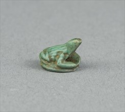 Scaraboid of a Frog, Ankh Sign on Underside, New Kingdom, Dynasty 18 (about 1550–1295 BC),