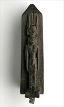 Statuette of the Goddess Uto, Late Period, Dynasty 26 (664–525 BC), Egyptian, Egypt, Bronze, 20 × 7