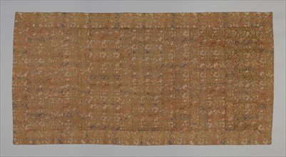 Kesa, Edo period (1615–1868), 18th century, Japan, plain compound twill, double weave, silk and