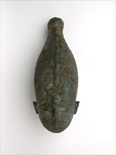 Head of the God Osiris, Third Intermediate Period (about 1069–664 BC), Egyptian, Egypt, Bronze, 15