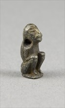 Amulet of a Seated Ape, Middle Kingdom (?) (about 1700 BC), Egyptian, Egypt, Steatite, 1.9 × 0.6 ×