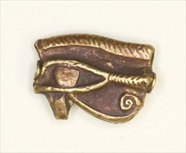 Amulet of the Eye of the God Horus (Wedjat), Ptolemaic Period (332–30 BC), Egyptian, Egypt, Gold, 0