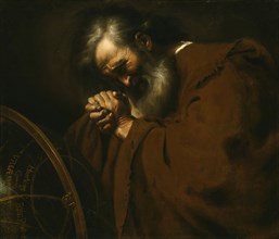 Heraclitus, the Weeping Philosopher, c. 1630, Spanish, Spain, Oil on canvas, 34 1/2 x 29 1/2 in.