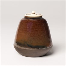 Tea Caddy (Cha-ire), 19th century, Japanese, active 19th century, Japan, Glazed stoneware with