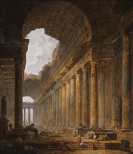 The Old Temple, 1787/88, Hubert Robert, French, 1733-1808, France, Oil on canvas, 255 × 223.2 cm