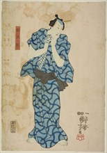 The actor Ichikawa Danjuro VIII as Tsunagoro, 1847, Utagawa Kuniyoshi, Japanese, 1797-1861, Japan,