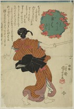 Ohatsu, c. 1847/48, Utagawa Kuniyoshi, Japanese, 1797-1861, Japan, Color woodblock print, center