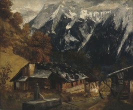An Alpine Scene, 1874, Gustave Courbet, French, 1819-1877, France, Oil on canvas, 23 5/8 × 28 3/4