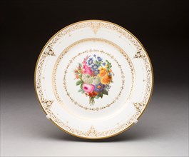 Plate, 1845/46, Sèvres Porcelain Manufactory, French, founded 1740, Sèvres, Hard-paste porcelain