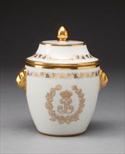 Sugar Bowl, 1834, Sèvres Porcelain Manufactory, French, founded 1740, Sèvres, Hard-paste porcelain