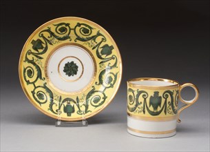 Coffee Cup and Saucer, 1804–1813, Worcester Porcelain Factory, Worcester, England, founded 1751,