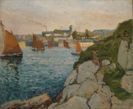 Douarnenez in Sunshine, 1897, Maxime Maufra, French, 1861-1918, France, Oil on canvas, 59.7 × 73.7