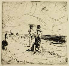 Souvenir of Coney Island, 1880, Robert Frederick Blum, American, 1857-1903, United States, Etching