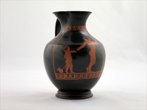 Chous (Toy Pitcher), 440/420 BC, Greek, Athens, Athens, terracotta, decorated in the red-figure