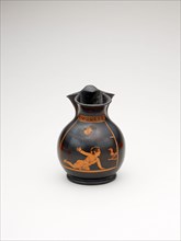 Chous (Toy Pitcher), 430/410 BC, Greek, Athens, Athens, terracotta, decorated in the red-figure