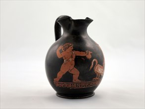 Chous (Toy Pitcher), 400/380 BC, Greek, Athens, Athens, terracotta, decorated in the red-figure