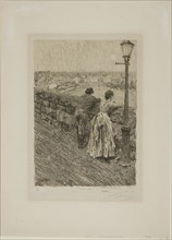 Fisherman at Saint Ives, 1891, Anders Zorn, Swedish, 1860-1920, Sweden, Etching on ivory laid