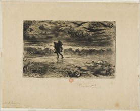 The Painter of Seascapes, n.d., Félix Hilaire Buhot, French, 1847-1898, France, Drypoint and