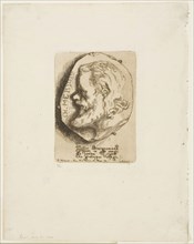 Profile Portrait of Charles Meryon, 1854, Felix Bracquemond, French, 1833–1914, France, Etching in