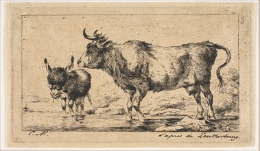 The Cow and Ass, 1849, Charles Meryon (French, 1821-1868), after Philip Jacques de Loutherbourg