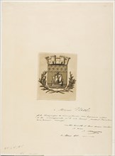 Arms Symbolical of the City of Paris, 1854, Charles Meryon, French, 1821-1868, France, Etching in